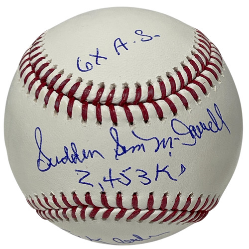 Sam mcdowell signed - sam, romlb